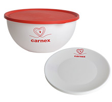 slika Činija 3l sa poklopcem, 4 tanjira Carnex